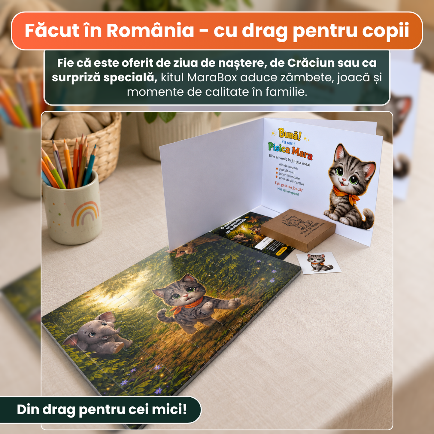 Kit activități copii 3-6 ani MaraBox