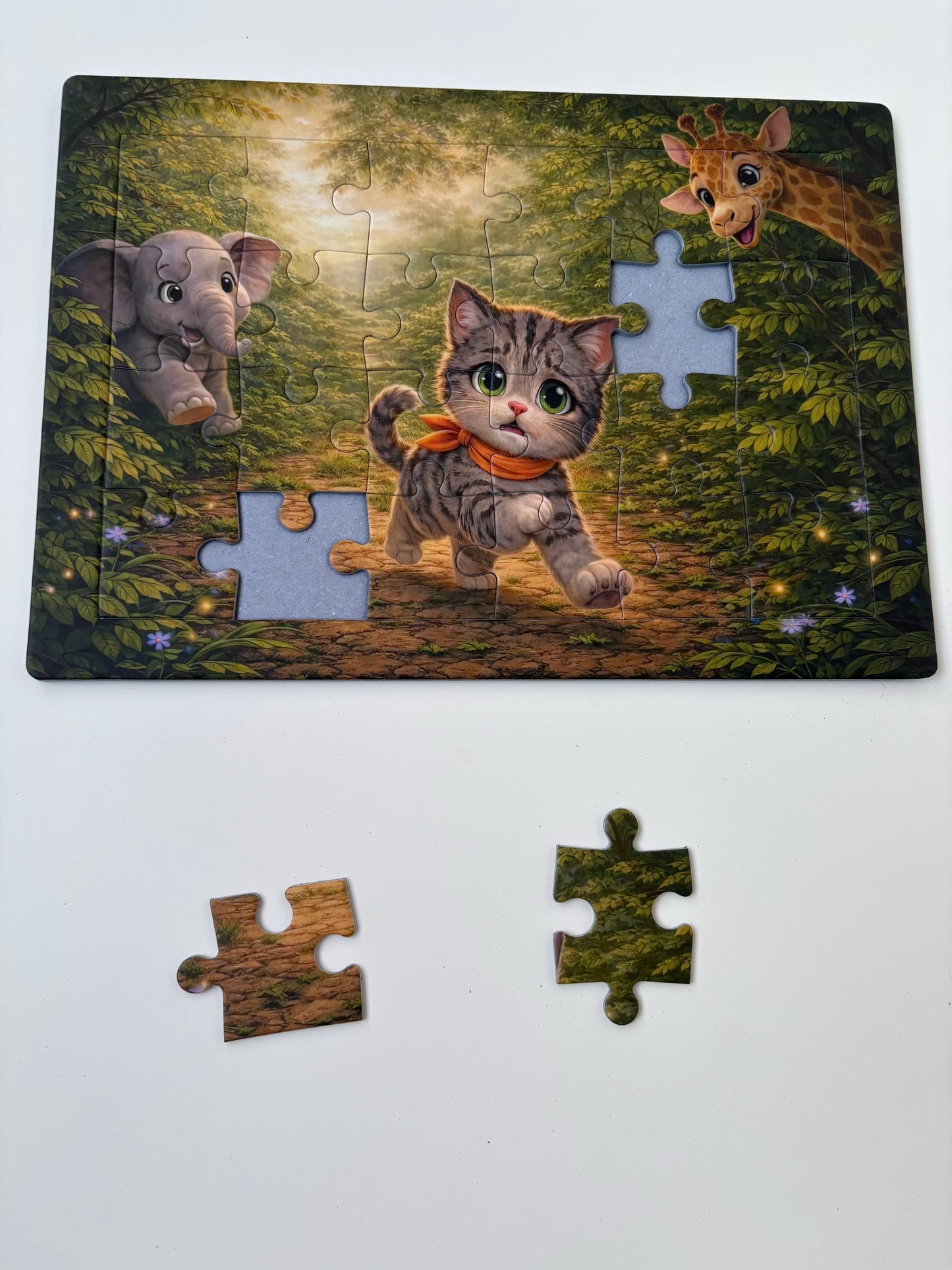 Puzzle Jungla cu Pisica Mara — 24 Piese, 3-6 Ani | MaraBox