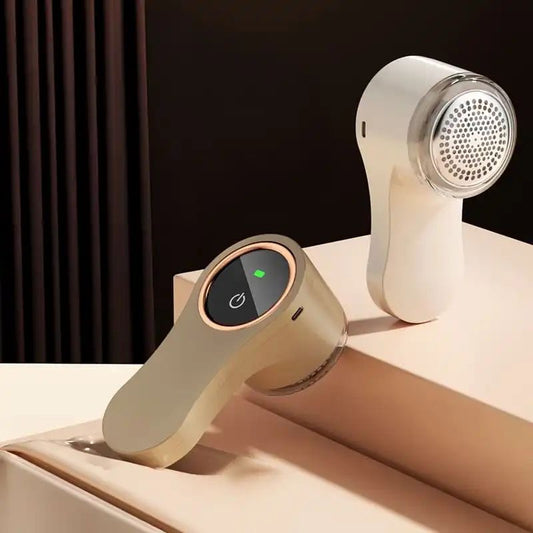 Aparat electric de scame cu afișaj digital, reîncărcabil USB, lamă inox, îndepărtare scame haine - Mara Box