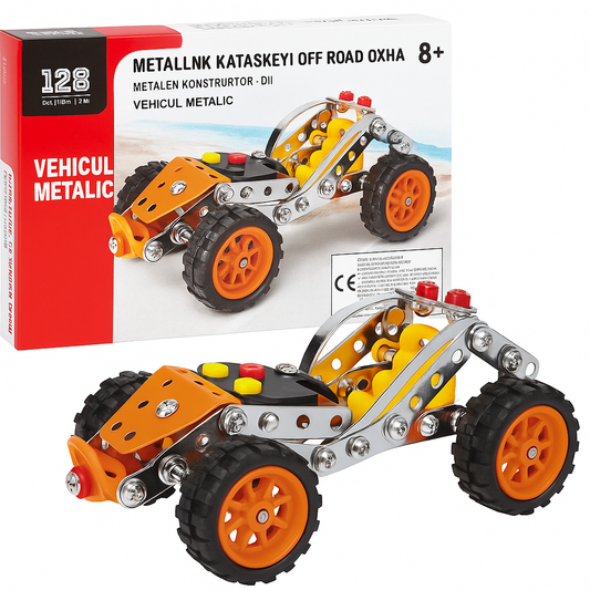 ⸻

Vehicul Metalic de Construit – Off-Road 128 Piese | Joc STEM pentru Copii 8+