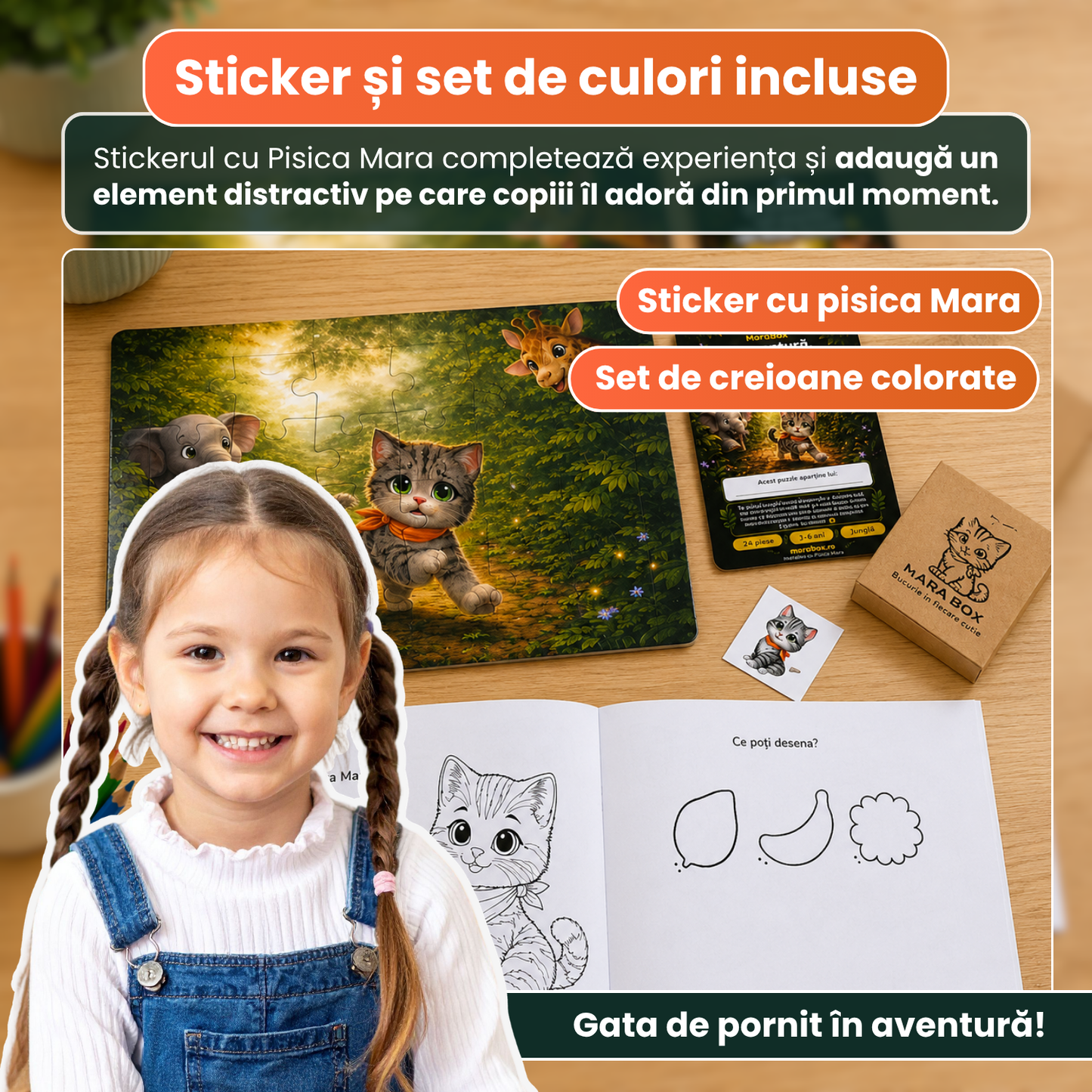 Kit activități copii 3-6 ani MaraBox