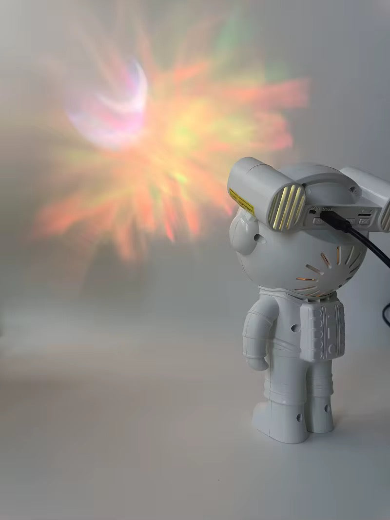 Proiector Astronaut Galaxy Light cu muzică Bluetooth, telecomandă și efect cer înstelat – lampă de atmosferă pentru copii și adulți - Mara Box