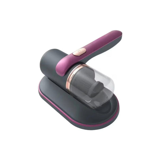 Aspirator de pat anti-acarieni, wireless, igienizare profunda, usor si manevrabil, cu 10000 de vibratii pe minut, mov