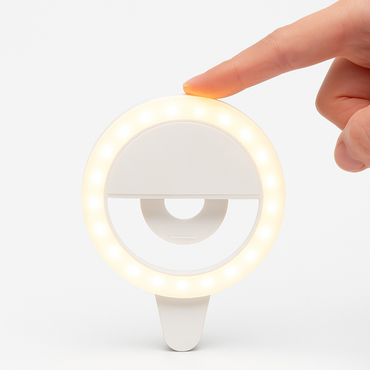 Lumină Selfie LED cu 36 LED-uri – Mini Ring Light USB, 3 Trepte, Clip Universal pentru Telefon, Laptop, Machiaj, TikTok, Vlogging