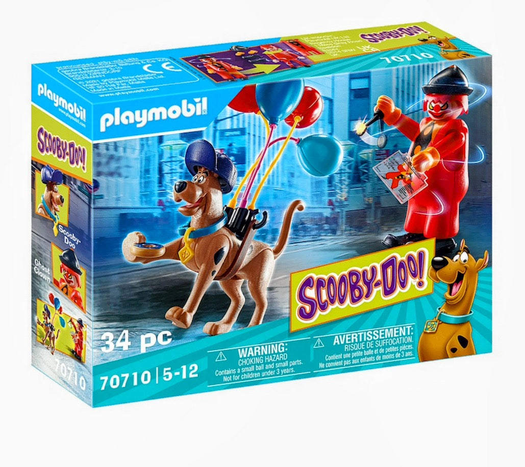 Playmobil Scooby-Doo 70710 – Aventură cu Fantoma Clovn | Set Figurine și Accesorii pentru Joacă Creativă (5+ ani) - Mara Box