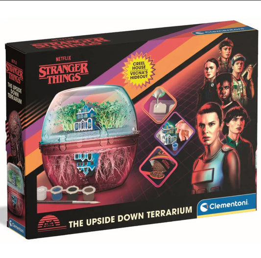 Terrarium Stranger Things „Upside Down” – Kit Creativ cu Licență Oficială Netflix, Clementoni - Mara Box