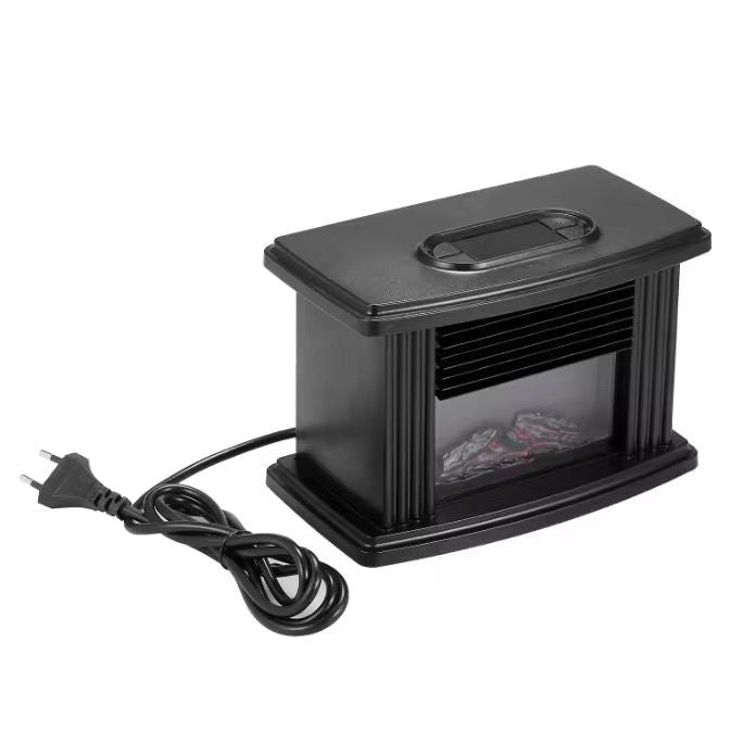 Șemineu electric portabil cu efect de flacără, 800W/1000W, protecție supraîncălzire, 22 cm