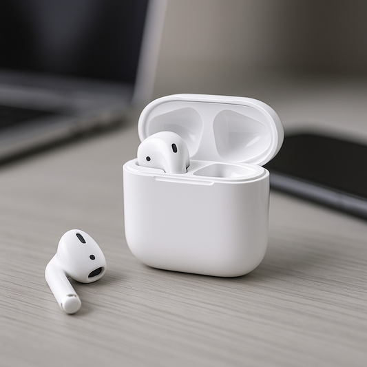 Căști Wireless Bluetooth 5.3 TWS Treqa BT-38, Zinc Alloy, Pure Bass, Noise Reduction, Carcasă Metalică, Autonomie 6h, Compatibile iOS & Android - Mara Box