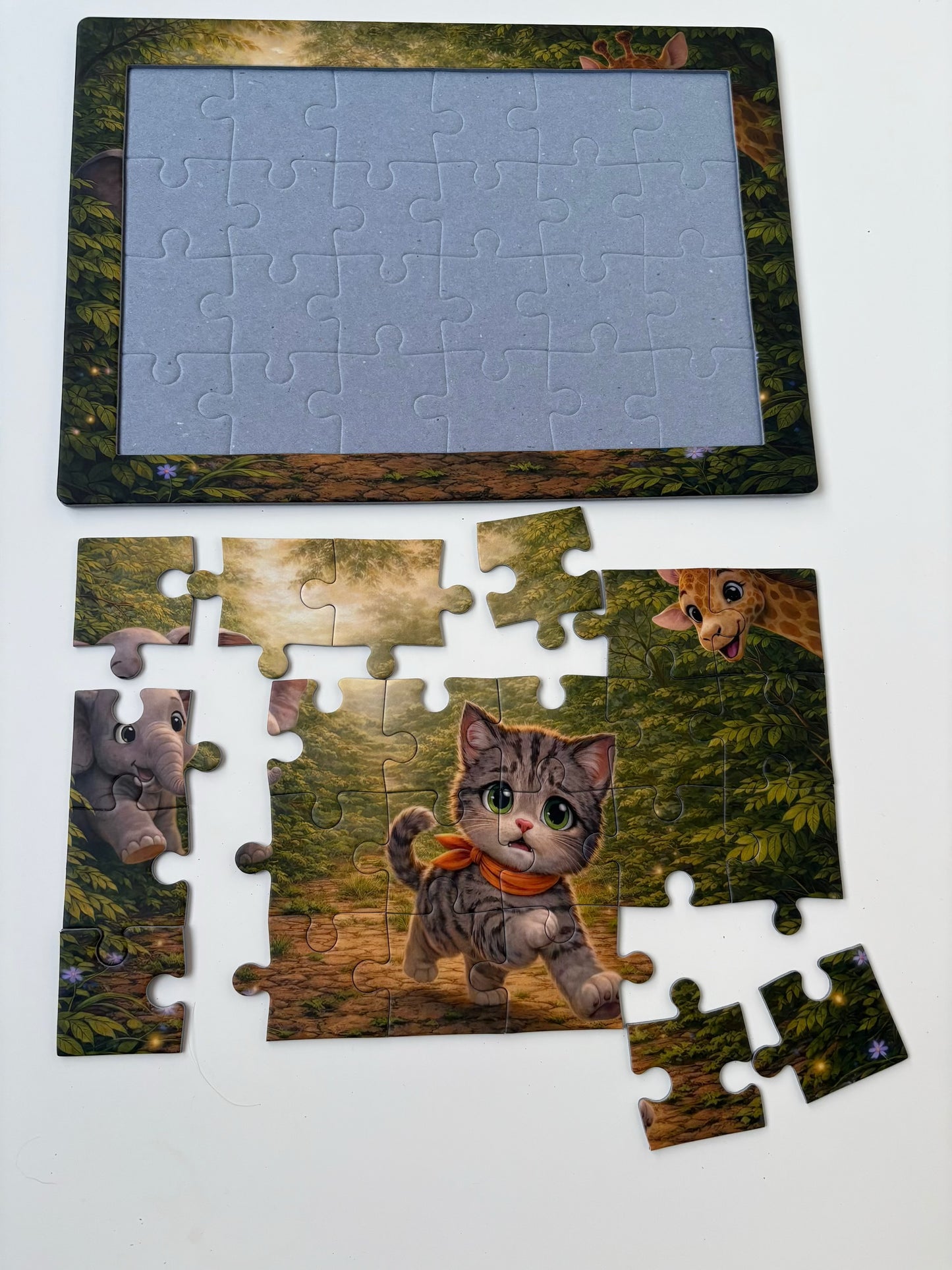 Puzzle Jungla cu Pisica Mara — 24 Piese, 3-6 Ani | MaraBox