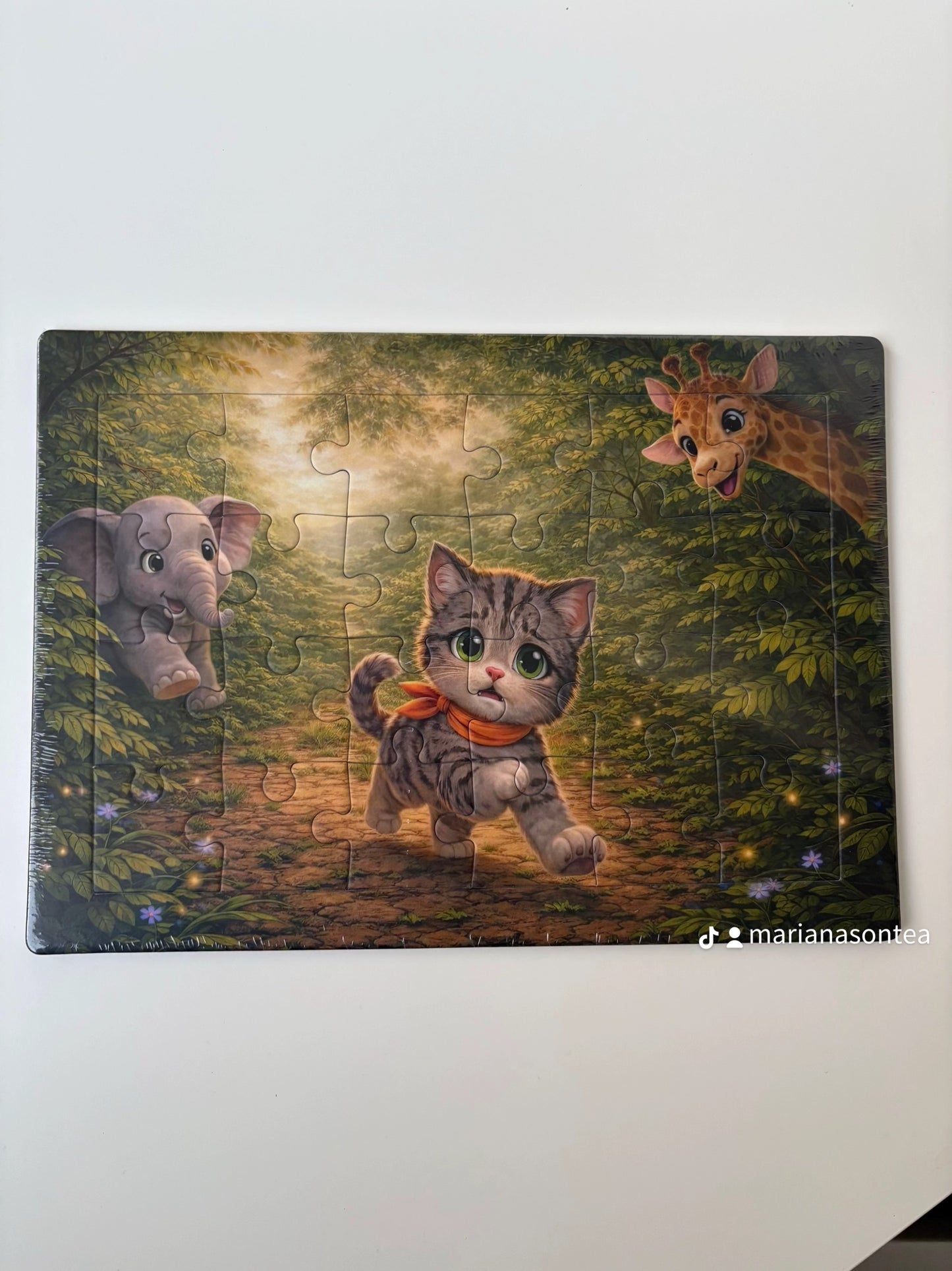 Puzzle Jungla cu Pisica Mara — 24 Piese, 3-6 Ani | MaraBox